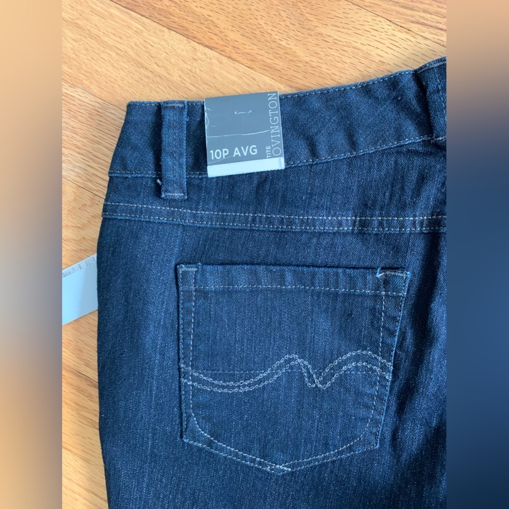 NWT Covington Petite Dark Wash Jeans ~ Slim Straight Fit~ Size 10P - Picture 3 of 11